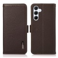 Skórzane Etui KHAZNEH z FRID do Samsung Galaxy A55 brązowy