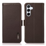 Skórzane Etui KHAZNEH z FRID do Samsung Galaxy A55 brązowe