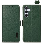 Skórzane Etui KHAZNEH z FRID do Samsung Galaxy A55 zielone