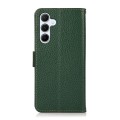 Skórzane Etui KHAZNEH z FRID do Samsung Galaxy A55 zielone
