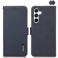Skórzane Etui KHAZNEH z FRID do Samsung Galaxy A55 granatowe
