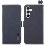 Skórzane Etui KHAZNEH z FRID do Samsung Galaxy A55 granatowe