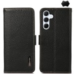 Skórzane Etui KHAZNEH z FRID do Samsung Galaxy A55 czarne