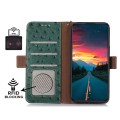 Skórzane Etui Pokrowiec do Samsung Galaxy S25 Ultra zielone