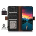 Skórzane Etui Pokrowiec do Samsung Galaxy S25 Ultra czarne