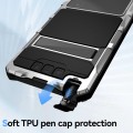R-JUST Pancerne Etui Antywstrząsowe do Samsung Galaxy S25 Ultra srebrne