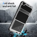R-JUST Pancerne Etui Antywstrząsowe do Samsung Galaxy S25 Ultra srebrne