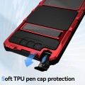 R-JUST Pancerne Etui Antywstrząsowe do Samsung Galaxy S25 Ultra czerwone