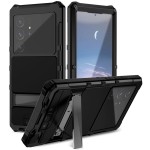 R-JUST Pancerne Etui Antywstrząsowe do Samsung Galaxy S25 Ultra czarne