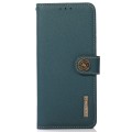 KHAZNEH Skórzane Etui do Samsung Galaxy S25 Ultra zielone