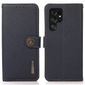 KHAZNEH Skórzane Etui do Samsung Galaxy S25 Ultra granatowe