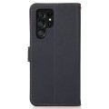 KHAZNEH Skórzane Etui do Samsung Galaxy S25 Ultra granatowe
