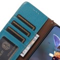 Skórzane Etui RFiD do Samsung Galaxy S25 Ultra niebieskie