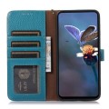 Skórzane Etui RFiD do Samsung Galaxy S25 Ultra niebieskie