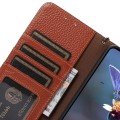 Skórzane Etui RFiD do Samsung Galaxy S25 Ultra brązowe