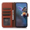 Skórzane Etui RFiD do Samsung Galaxy S25 Ultra brązowe