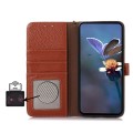 Skórzane Etui RFiD do Samsung Galaxy S25 Ultra brązowe
