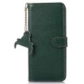 Skórzane Etui RFiD do Samsung Galaxy S25 Ultra zielone