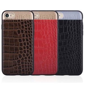 Plecki COMMA skórzane iPhone 7 4.7 wzór krokodylej skóry