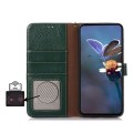 Skórzane Etui RFiD do Samsung Galaxy S25 Ultra zielone