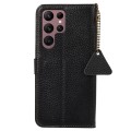 Skórzane Etui RFiD do Samsung Galaxy S25 Ultra czarne