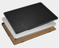 iCarer Skórzane Etui Obudowa do Macbook Pro 14 2021-2024 czarne