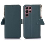  Skórzane Etui RFiD do Samsung Galaxy S25 Ultra zielone