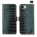 Eleganckie Skórzane Etui Pokrowiec do iPhone 16e zielone