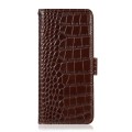 Brązowe Eleganckie Skórzane Etui Pokrowiec do iPhone 16e