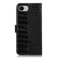 Czarne Eleganckie Skórzane Etui Pokrowiec do iPhone 16e