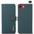 Skórzane Etui KHAZNEH z RFID do iPhone 16e zielone