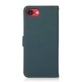 Skórzane Etui KHAZNEH z RFID do iPhone 16e zielone