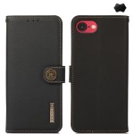 Skórzane Etui KHAZNEH z RFID do iPhone 16e czarne