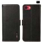 Skórzane Etui Pokrowiec KHAZNEH do iPhone 16e czarne