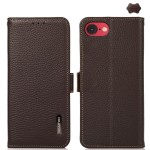 Skórzane Etui Pokrowiec KHAZNEH do iPhone 16e brązowe