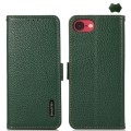 Skórzane Etui Pokrowiec KHAZNEH do iPhone 16e zielone