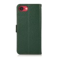 Skórzane Etui Pokrowiec KHAZNEH do iPhone 16e zielone