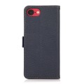 Skórzane Etui Pokrowiec KHAZNEH do iPhone 16e granatowe