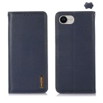 Skórzane Etui Pokrowiec KHAZNEH do iPhone 16e granatowe