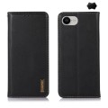 Skórzane Etui Pokrowiec KHAZNEH do iPhone 16e czarne