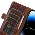 Skórzane Etui Pokrowiec z RFID do iPhone 16e brązowy