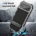 R-JUST Pancerne Etui Antywstrząsowe do iPhone 16e srebrne