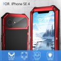 R-JUST Pancerne Etui Antywstrząsowe do iPhone 16e czerwone