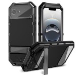 R-JUST Pancerne Etui Antywstrząsowe do iPhone 16e czarne