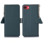 Skórzane Etui Pokrowiec z RFiD do iPhone 16e zielony