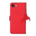 Skórzane Etui Pokrowiec z RFiD do iPhone 16e czerwony