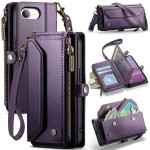 CASEME Wielofunkcyjne Etui Portfel do iPhone 16e fioletowe