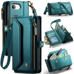 CASEME Wielofunkcyjne Etui Portfel do iPhone 16e zielone