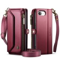 CASEME Wielofunkcyjne Etui Portfel do iPhone 16e czerwone
