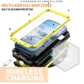 R-JUST Pancerne Etui Antywstrząsowe do iPhone 16e żółte